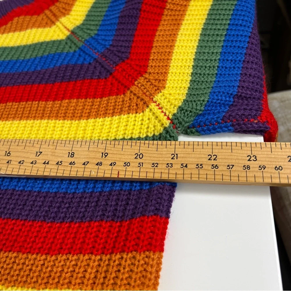 Colorful Striped Sweater Size Medium - Picture 6 of 6